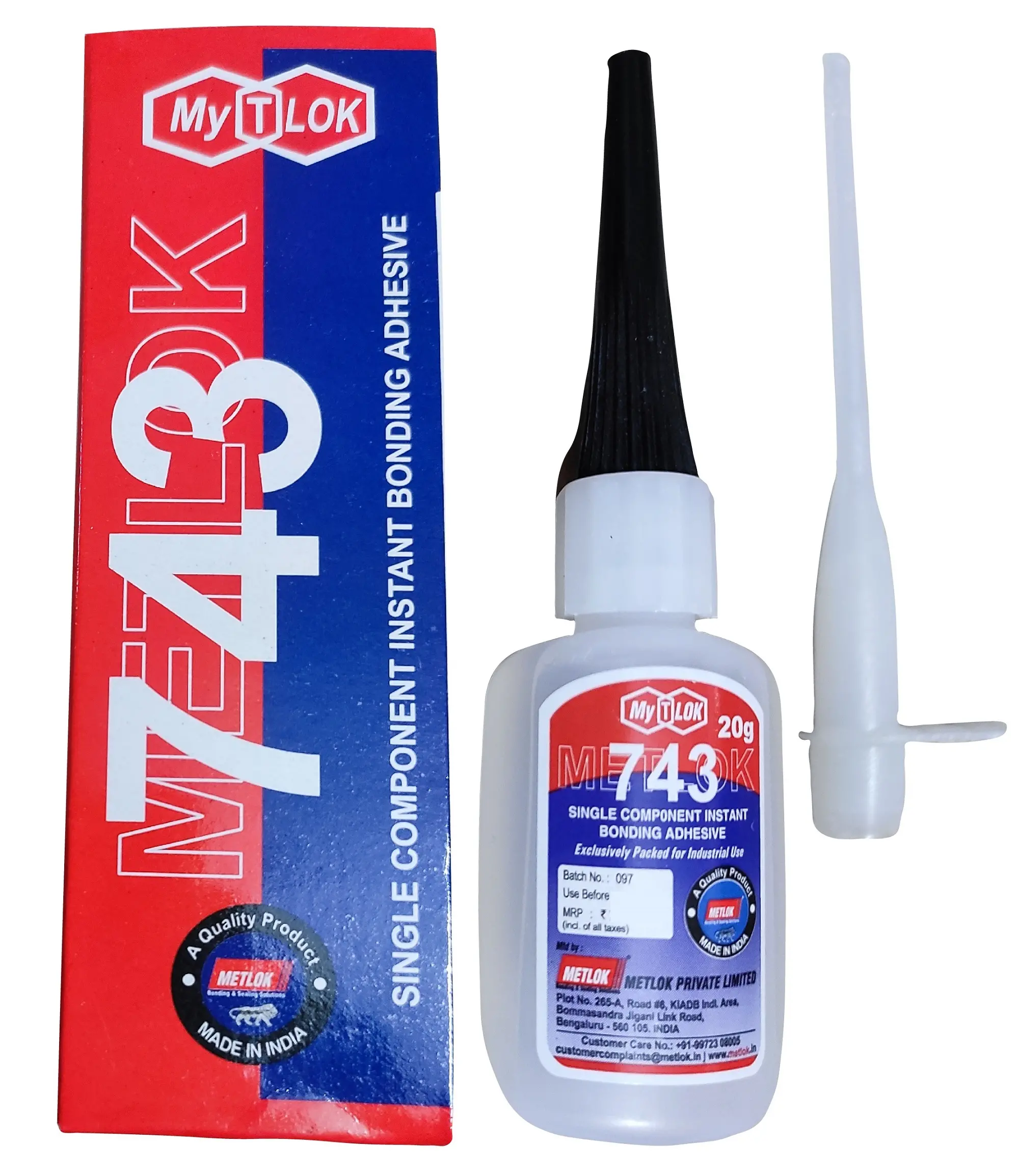 743 Fast-Curing Bonding Adhesive Glue – Super Strong Instant Glue for Plastic, Wood, Rubber, Metal, Ceramic Repairs | Best Industrial Grade Multipurpose Glue for Home & DIY Use