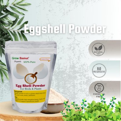 Organic Eggshell Powder for Plants – Natural Calcium Fertilizer for Home Garden, Potted Plants & Compost