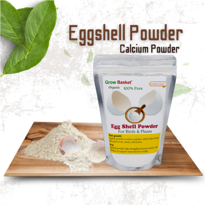 Organic Eggshell Powder for Plants – Natural Calcium Fertilizer for Home Garden, Potted Plants & Compost
